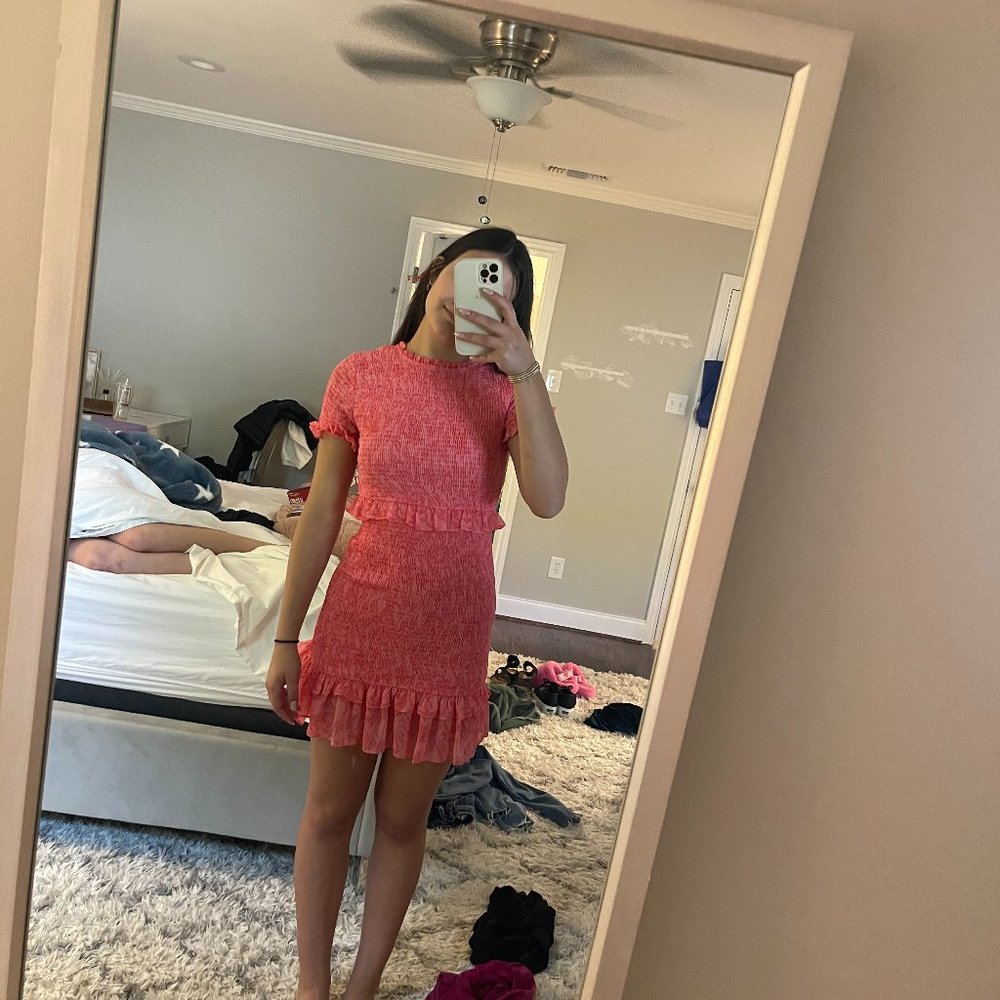 Karlie high neck mini dress